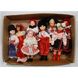 FLAT OF VINTAGE UKRAINIAN DOLLS