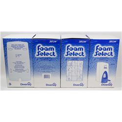 LOT OF 4 FOAM SELECT BY DIVERSEY SOAP DISPENSERS