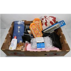 FLAT OF ASSORTED HOMEOWNER ITEMS INCLUDING SHOWER