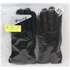 Image 1 : 2PK LADIES LEATHER GLOVES MEDIUM