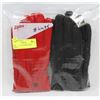 Image 1 : 2PK LADIES LEATHER GLOVES LARGE.