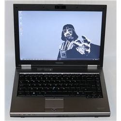 TOSHIBA TECRA WIN 7 PRO LAPTOP WITH AC ADAPTER/FINGERPRINT READER