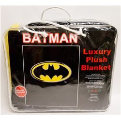 NEW! "BATMAN" LUXURY PLUSH BLANKET (QUEEN)