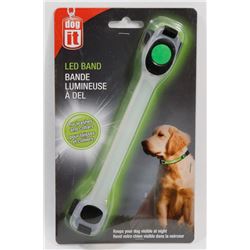 NEW DOG IT! LED BAND, FOR LEASHES AND COLLARS