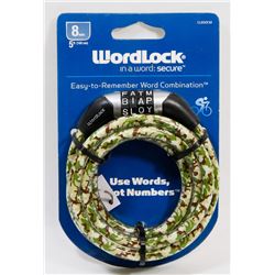 NEW WORDLOCK 4' BICYCLE LOCK