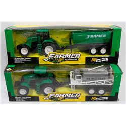 LOT OF TWO NEW FARMER TOY SETS