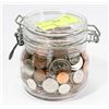 Image 1 : JAR OF COINS.