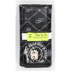 NEW BLACK & WHITE BETTY-BOOP WALLET -