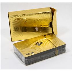 PACK OF GOLD FOIL PLAYING CARDS