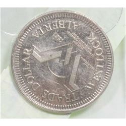 1916-1991 ALBERTA WESTLOCK TRADE DOLLAR.