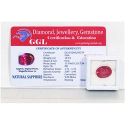 #7-NATURAL PINK SAPPHIRE GEMSTONE 10.33 CT