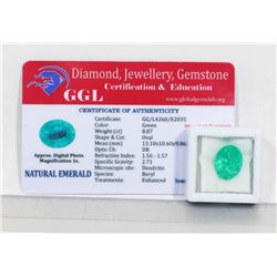 #5-NATURAL GREEN EMERALD GEMSTONE 8.87 CT