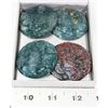 Image 1 : LOT OF 4 JADE ORIENTAL CARVED NECKLACE PENDANTS.