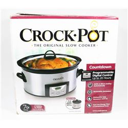 CROCK-POT 7 QT. OVAL SLOW COOKER INCL.