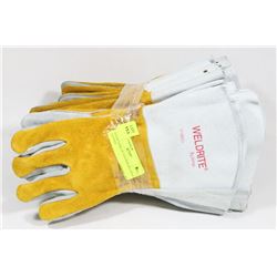 8 NEW PAIRS OF LEATHER WELDING GLOVES