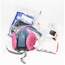 BOX W/ 2 NEW RESPIRATORS - 3 M AND NORTH,
