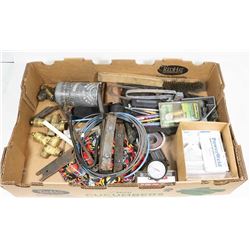LARGE FLAT OF WELDING TOOLS AND SUPPLIES
