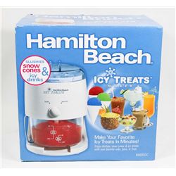 NEW HAMILTON BEACH ICY TREATS MAKER
