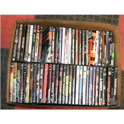BOX W/OVER 60 ACTION DVD MOVIES -