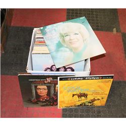 BOX OF LPS ELTON JOHN, USA WE ARE THE WORLD,