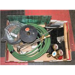 LARGE FLAT OF WELDING TOOLS AND