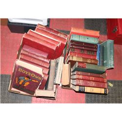 2 BOXES OF ANTIQUE BOOKS  FROM 1903 & UP 29 BOOKS