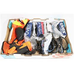 LARGE FLAT OF NEW PPE - SAFETY GLASSES -