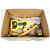 Image 1 : BOX OF TOOLS INCL. 100 FT. TAPE, FAT MAX