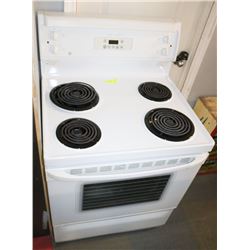 GE COIL STOVE WHITE.
