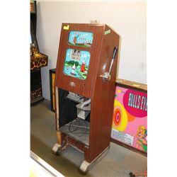 VINTAGE DUTCH 1 ARMED BANDIT WINDMILL SLOT MACHINE