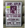 Image 1 : REPLICA JANIS JOPLIN POSTER FRAMED 1970, 11"X17"
