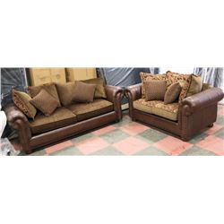 AB 3290 NEW FLORAL UPHOLSTERED 89" SOFA W/ 69"