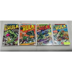 4 OLD INCREDIBLE HULK COMIC BOOKS