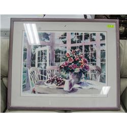 COUNTRY SETTING BY J KAMIKURA FRAMED NUMBERED