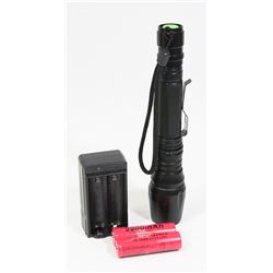 6000 LUMEN TACTILE FLASHLIGHT WITH ZOOM, 4 MODES