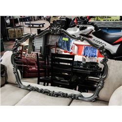 SILVER WOOD FRAMED DECORATIVE ENTRANCE