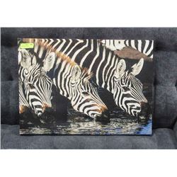 LARGE ZEBRA CANVAS