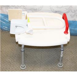 EVOLUTION BATH TUB SEAT AND RAIL BAR.