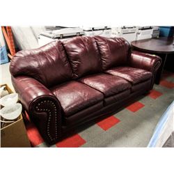 ESTATE ROSEWOOD NAILHEAD SOFA -