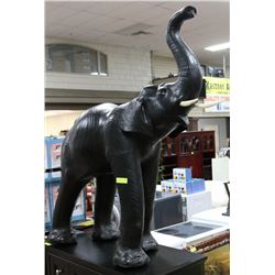 TALL HANDMADE REAL LEATHER ELEPHANT
