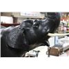 Image 2 : TALL HANDMADE REAL LEATHER ELEPHANT