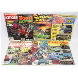8 VINTAGE MUSCLE CAR MAGAZINES