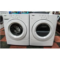 WHIRLPOOL WASHER AND DRYER SET 27"X27"X36"
