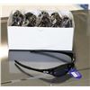Image 1 : BOX OF OAKLEY STYLED BLUE SUNGLASSES WITH BLACK