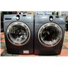 Image 1 : SAMSUNG GREY BLUE WASHER AND DRYER SET 27"X27"X39"
