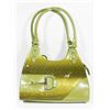 GREEN SNAKE SKIN STYLE LADIES PURSE.
