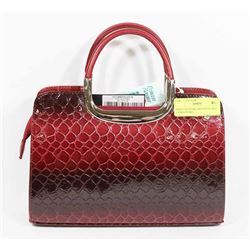 PRINCESS SNAKE SKIN STYLE RED LADIES PURSE.
