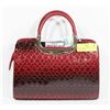 PRINCESS SNAKE SKIN STYLE RED LADIES PURSE.