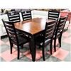 Image 1 : KITCHEN TABLE WITH 6 SIDE CHAIRS