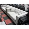 Image 1 : GREY FABRIC 83" SOFA WITH 61" LOVE SEAT